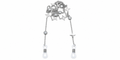 Colgante Estrellas - Acero Inoxidable Plateado
